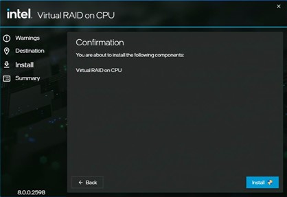 Intel® Virtual RAID on CPU (Intel® VROC) Graphical User Interface (GUI ...