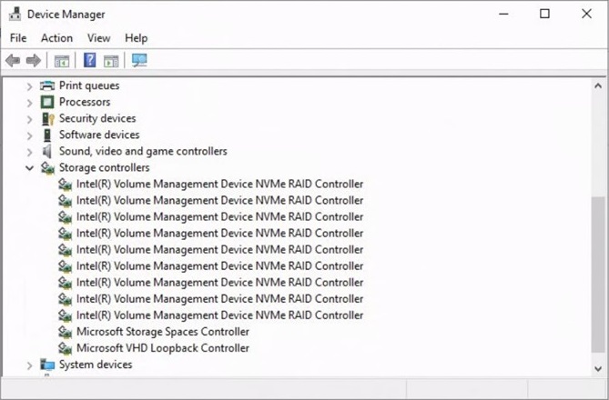 Device Manager Screen