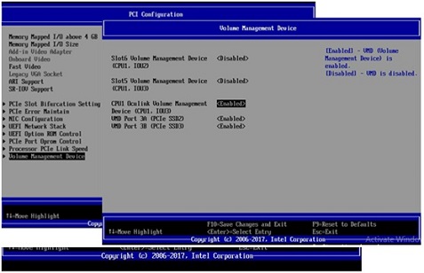 Volume Management Device menu 2
