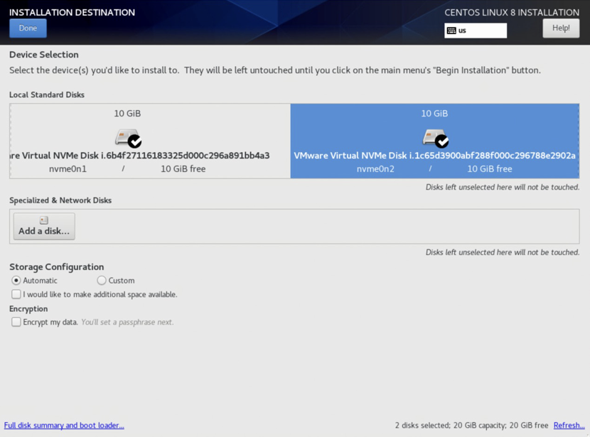 CentOS Select RAID1 Boot Devices