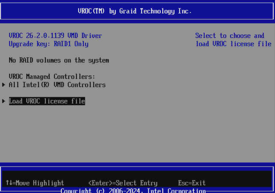 Completed license installation