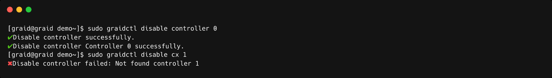 Controller Deactivation Output