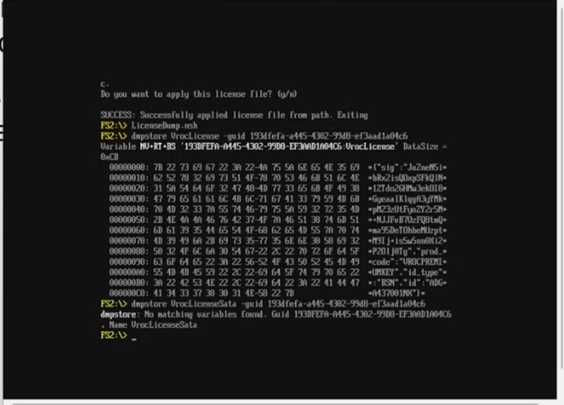Dumping the license