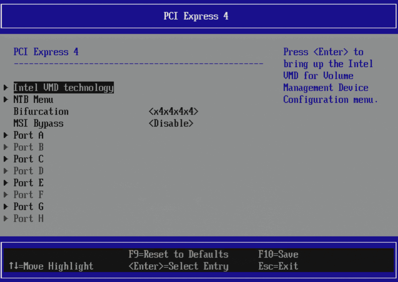 PCI Express # settings