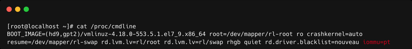 RHEL 7 GRUB cmdline Example