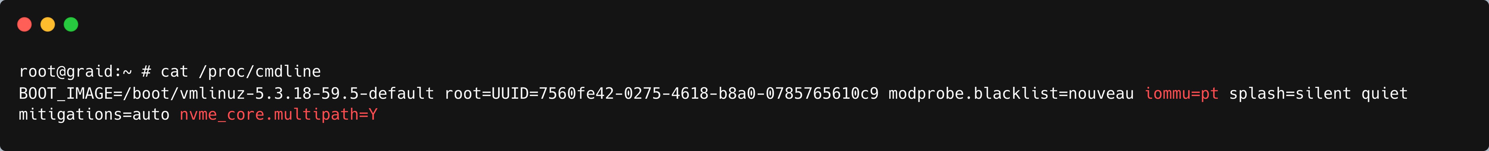openSUSE GRUB cmdline Example