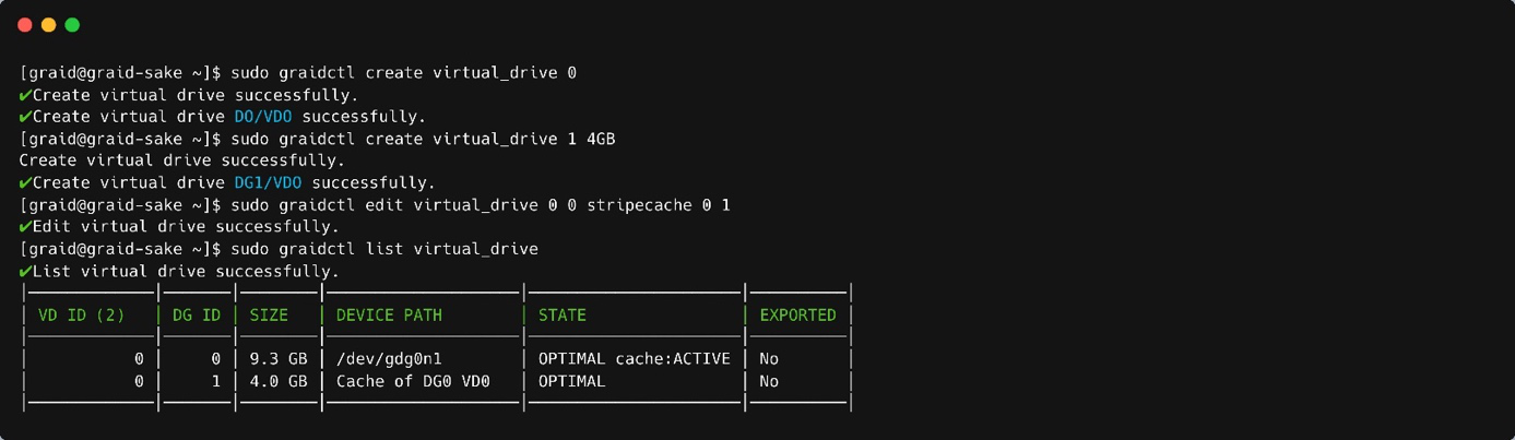 Stripe Cache Output